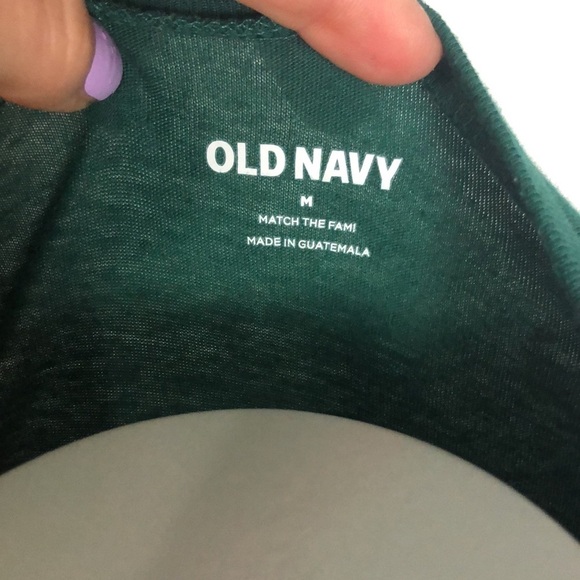 Santa Knows What’s Up Old Navy Christmas Holiday T Shirt M - Picture 2 of 2